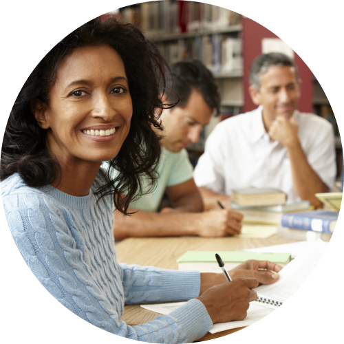 Older adults studying Spanish